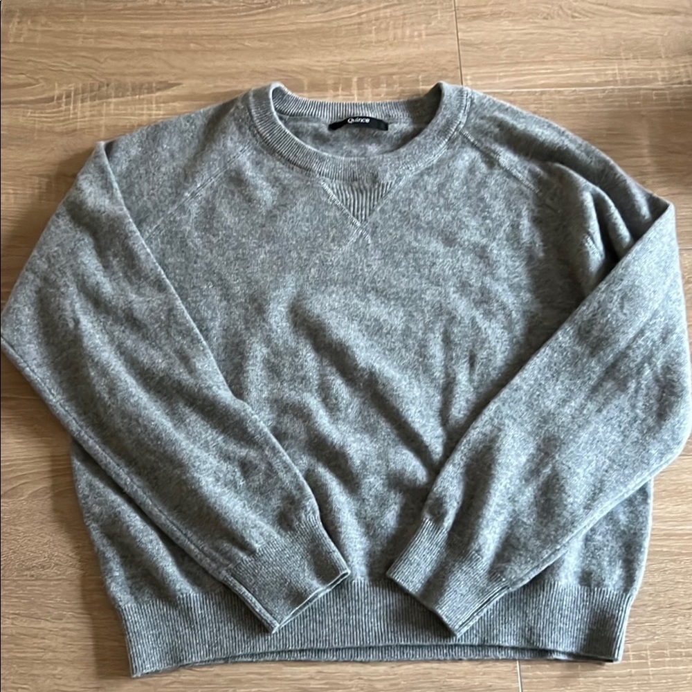 Quince Mongolian Cashmere Sweatshirt Sweater XL